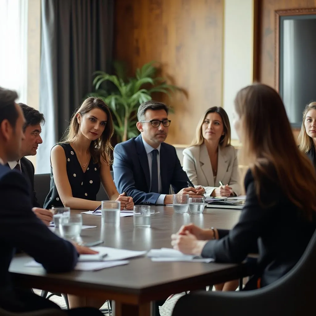 Reunión con clientes